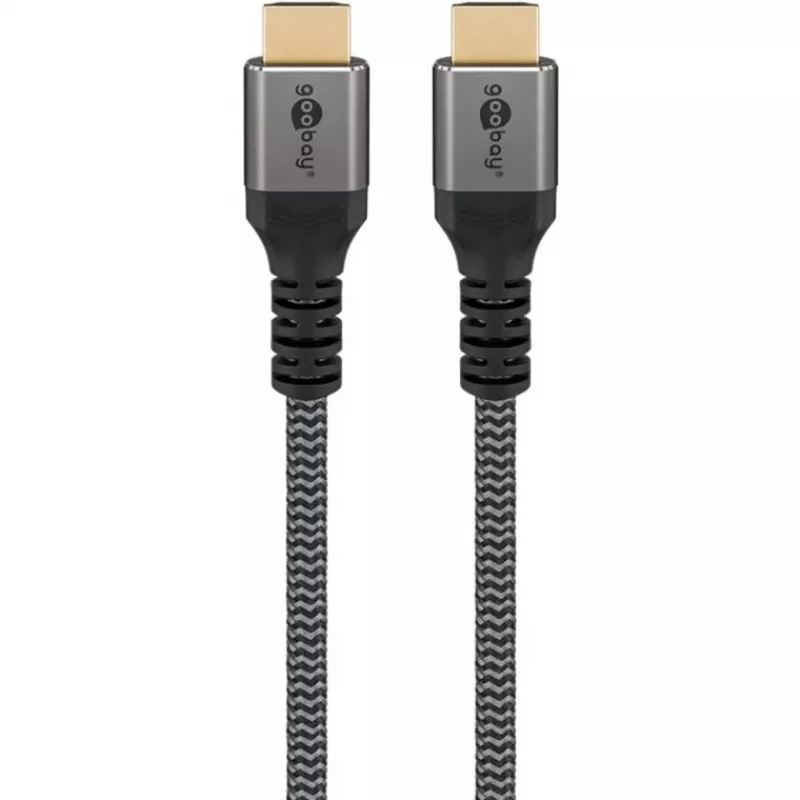 Goobay 65263 Cabo HDMI 5 m HDMI Tipo A (Standard) Cinzento (65263)