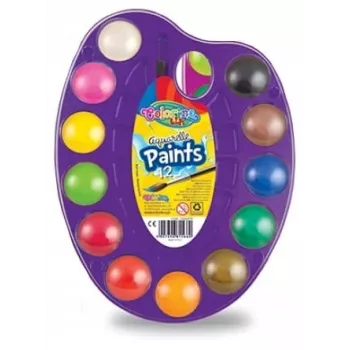 Paleta de aguarelas Colorino Kids 12 cores