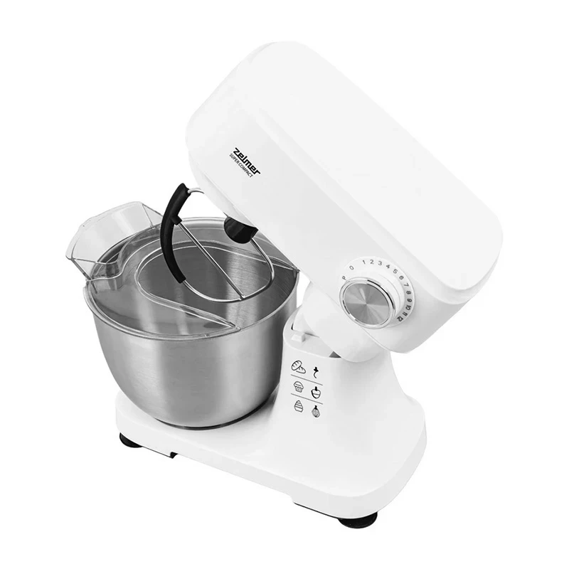 Batedeira planetária Zelmer ZKR1340 - 600 W, taça de 3,5 L, branco