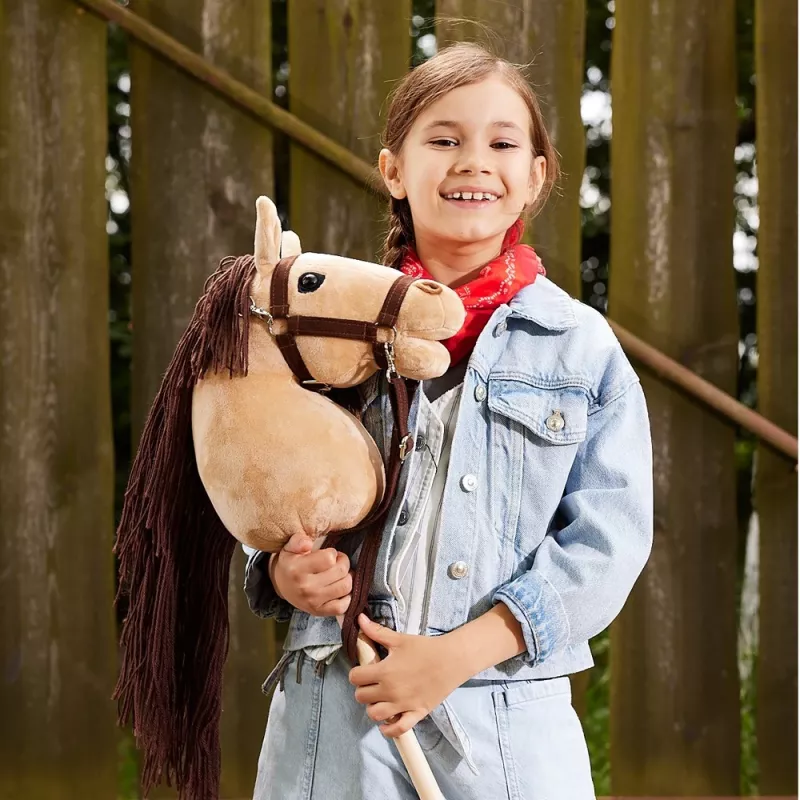 Cavalo de pau HOPPIHORSE Hobby Horse A3 bege