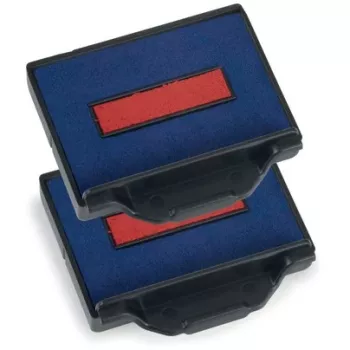 Trodat 6/50/2 Almofada de substituição para carimbo, azul/vermelho