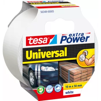 TESA extra Power Universal – Fixar – Trabalhos manuais – Etiquetar – Reparar – Interior e exterior – Branco (56348-5-3)