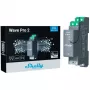 Relé de semicondutor Shelly Wave Pro 2 2 canais 25 A 110–240 V calha DIN, 868,4 MHz