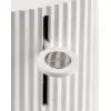 Torradeira Alessi MDL08B preta — design Plissé, 6 níveis de tostagem, bagel/descongelar/aquecer, 340×185×250 mm