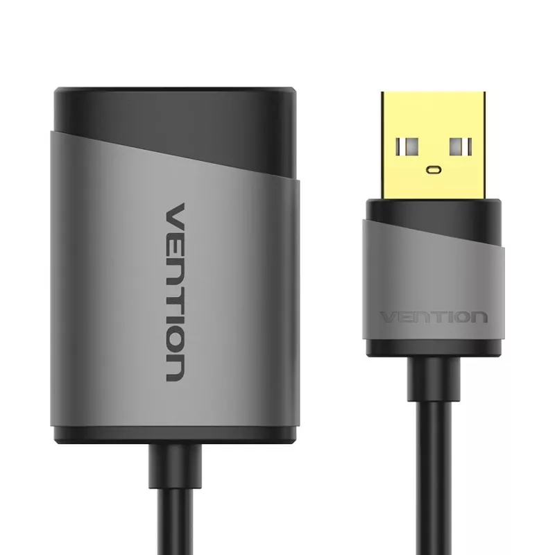 Vention placa de som externa USB 0,15M cinzento metal tipo