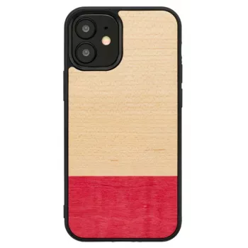 Capa de proteção Man and Wood para iPhone 12 mini – preto