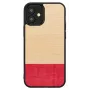 Capa de proteção Man and Wood para iPhone 12 mini – preto