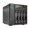 Asustor Lockerstor 4 Gen3 AS6804T NAS 4 baías, AMD Ryzen V3C14, 16GB DDR5 ECC, 2x 10GbE + 2x 5GbE