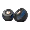 Altifalantes para computador CREATIVE Pebble X 2.0 USB-C com iluminação RGB ajustável, Bluetooth 5.3, áudio USB, até 15 W RMS para PC e Mac