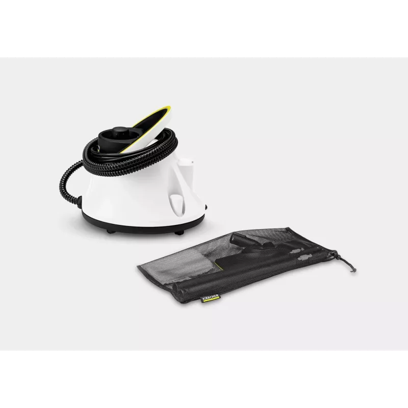 Kärcher SC 2 Deluxe EasyFix 1.513-400.0 limpador a vapor cilíndrico, 1500 W, 1 l, 3,2 bar, vapor ajustável, cabo de 4 m, branco/preto
