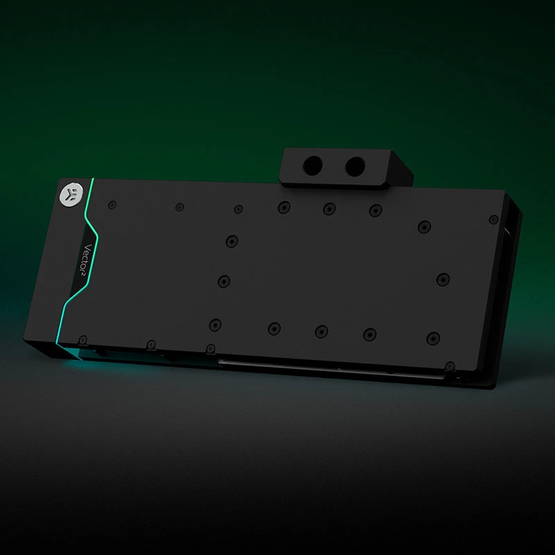Bloco de água EK Water Blocks Acetal Níquel Preto 41mm
