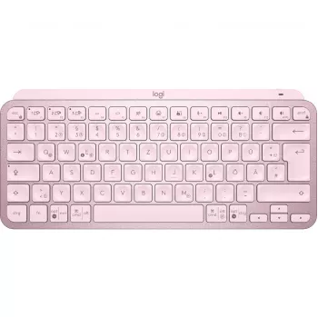 Teclado Logitech MX Keys Mini Minimalist Wireless Illuminated - ROSE - CENTRAL (DE)
