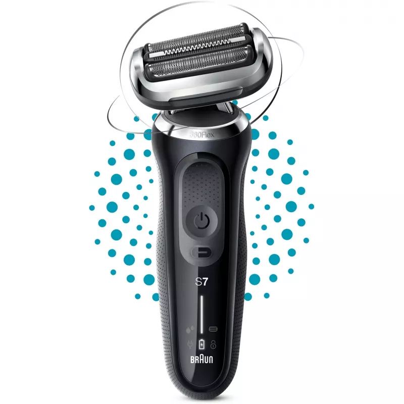 Máquina de barbear de lâmina Braun Series 7 71-N1000s preta