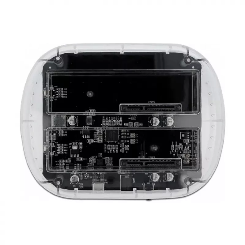 Docking station DeLOCK USB Type-C para 2 x HDD / SSD SATA - Docking station para HDD com baías: 2 - 2.5 / 3.5 partilhadas (6,4 cm/8,9 cm partilhadas)