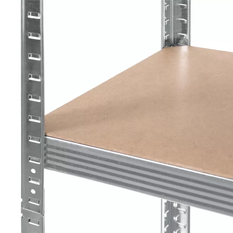 Estante de armazém GreenBlue GB378 metal galvanizado 5 prateleiras, aço galvanizado, 900×400 mm, máx. 75 kg por prateleira