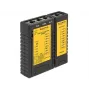 Testador de cabos de rede DeLOCK 86107 preto amarelo