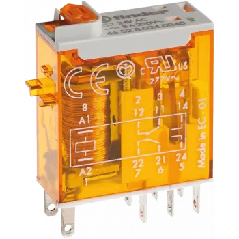 Relé industrial Finder 24 VAC 320 1.2 VA (46.52.8.024.0040)