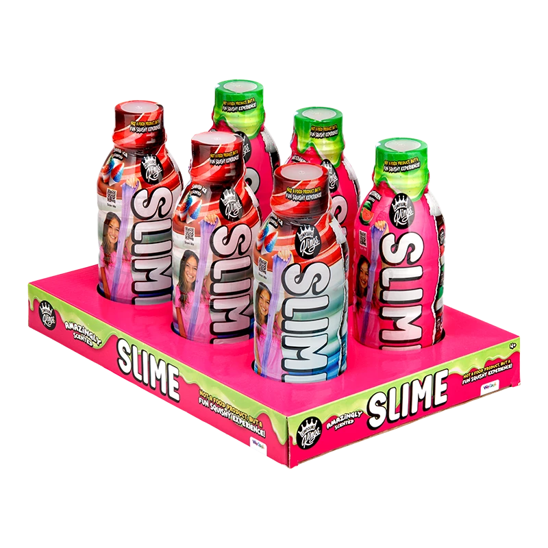 Conjunto de slime WECOOL Compound Kings — frascos de slime sortidos, mistura multicolorida