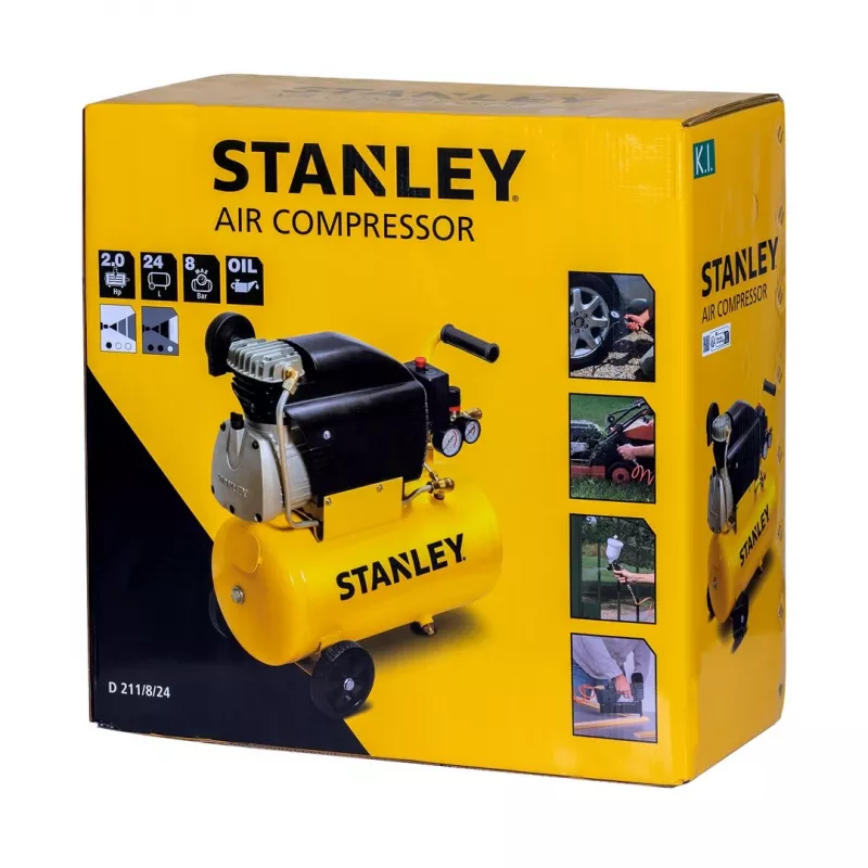 Compressor de óleo Stanley 24 l 1500 W FCCC404STN005 24 l 8 bar conjunto de 6 unidades
