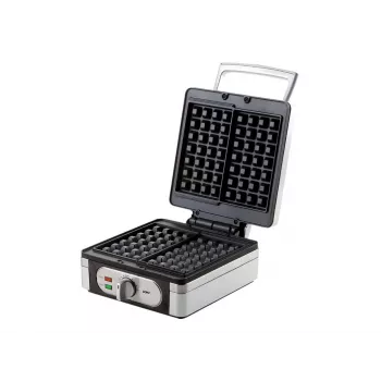 Máquina de waffles Domo DO 9047 W 2 waffle(s) 1400 W prateada