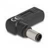 Adaptador DeLOCK conector fêmea USB Type-C para conector macho Dell 7,4 x 5,0 mm 90° angular