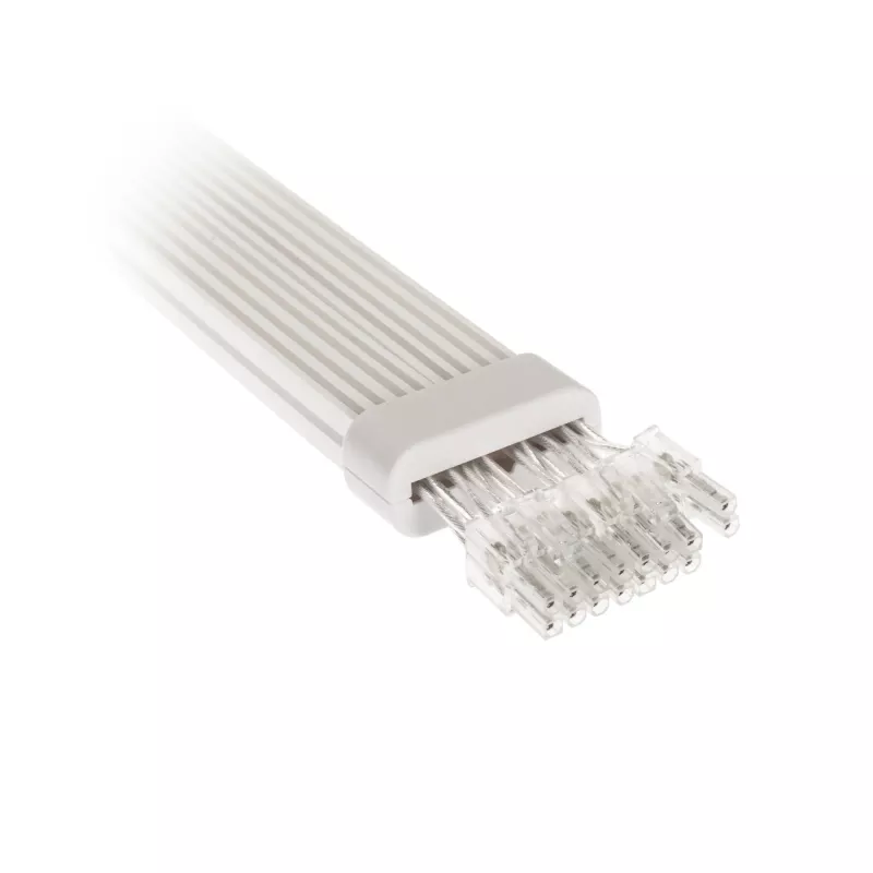Cabo de extensão PCI-E 8-Pin Kolink Umbra Radiant ARGB — duplo 2× 8-Pin, extensão com sleeve para alimentação da GPU