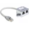 DeLOCK 65441 duplicador de porta RJ45, splitter Ethernet 100Base-TX, 1x RJ-45 (macho) para 2x RJ-45 (fêmea), 15 cm