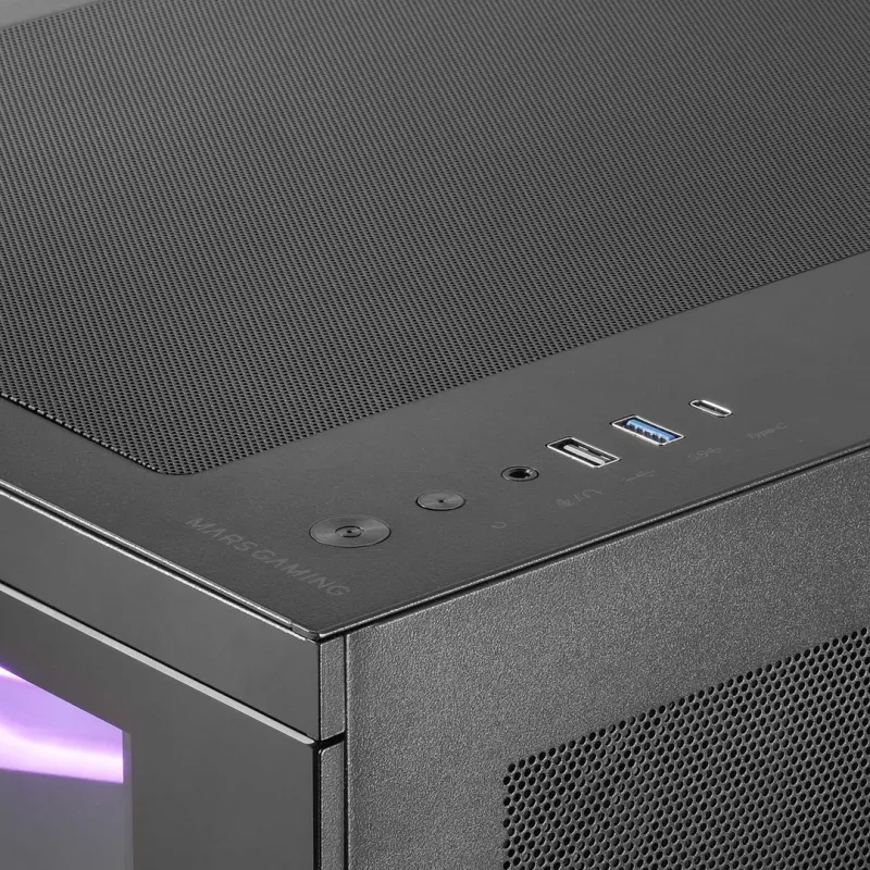 Caixa de computador Mars Gaming MC3TCORELCDM Mini Tower preta