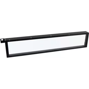 Cobertura frontal protetora Omnitronic 3010092E 1U transparente — acessório de rack para equipamento de 19 polegadas