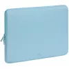 Capa para portátil Rivacase Riva Szuzuka 15,6 polegadas Azul pastel, capa protetora acolchoada