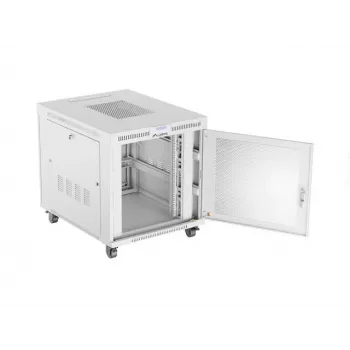 Armário rack LANBERG FF01-8015-23SL 19 polegadas 15 U, cinzento, porta frontal perfurada