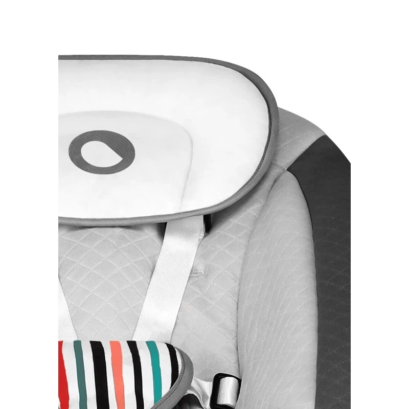 Cadeira de bebé Lionelo OTTO COZY cinzento — cadeira de bebé compacta, assento macio, cinto de segurança