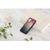 Capa de proteção iKins para Samsung Galaxy S20 – padrão flores aquáticas, preto