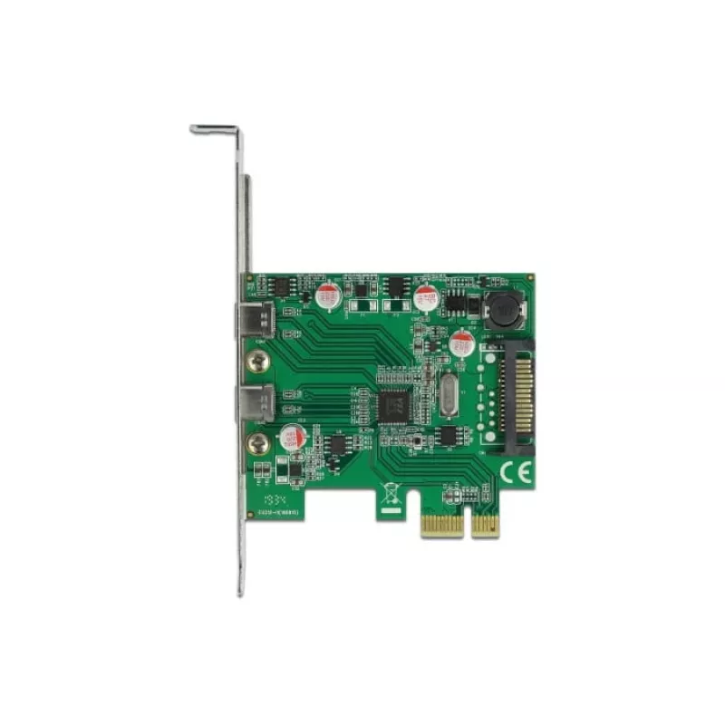 Placa DeLOCK PCI Express x1 para 2 x conector fêmea USB Type-C™