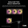 Ventoinha de caixa Corsair iCUE LINK RX120 MAX ARGB 120mm pack de 3 preta