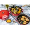 Staub La Cocotte Caçarola redonda em ferro fundido – CONJUNTO DE 3 PEÇAS