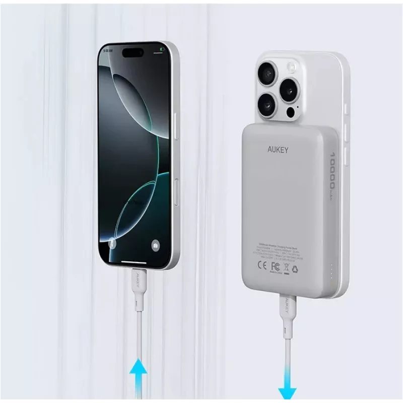 Powerbank portátil PB-MS04 branco 10000mAh
