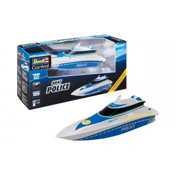 Revell Control Waterpolice RC barco a motor para principiantes 100% RtR 350 mm (24138)