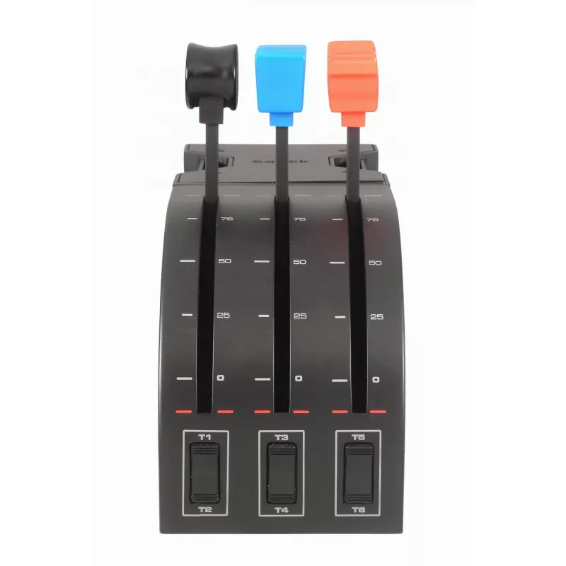 Logitech Saitek Pro Flight Throttle Quadrant - Regulador de aceleração - com fios - para PC (945-000015)