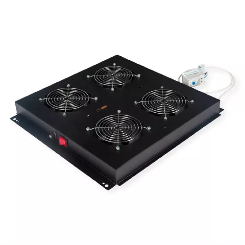 Unidade de fluxo de ar ROLINE 19IN DACHLÜFTEREINHEIT 4 Airflow preto – ROLINE 26.21.0246