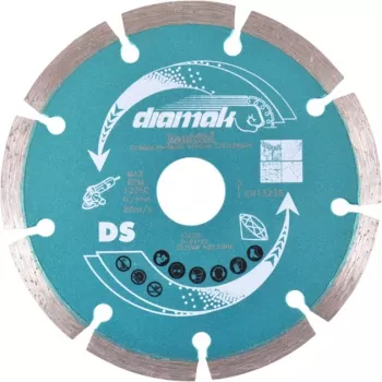 Makita Disco de corte diamantado 125x22,23 DIAMAK D-61139 Diâmetro 125 mm Diâmetro interior 22,23/20 mm 1 unid.
