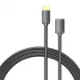 Cabo HDMI Vention AHCBD 0,5 m, HDMI tipo A macho para HDMI tipo A fêmea, HDMI 2.0, contactos dourados, preto