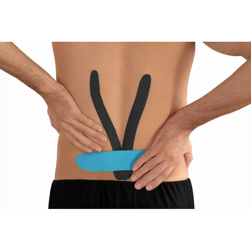 Fita kinesio MDH DRQR5C4FGX5XP — fita de cinesiologia elástica de algodão 5 m × 50 mm, bege