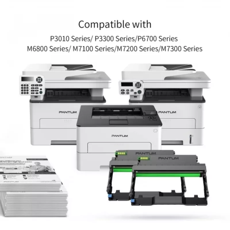 Unidade de tambor PANTUM DL-410 para Pantum P3010D P3300DN M6800FDW — Preto, 12000 páginas