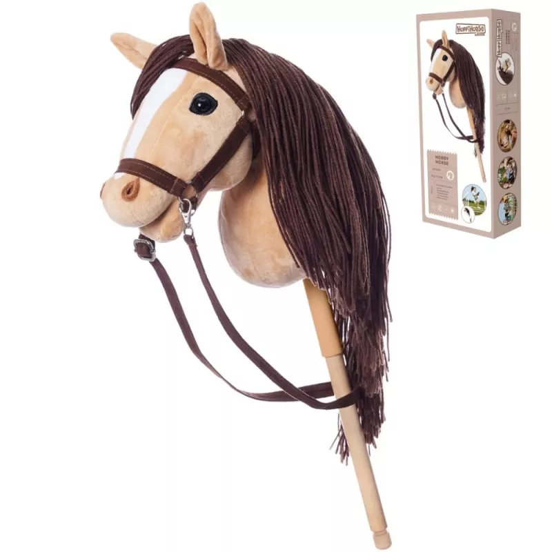 Cavalo de pau HOPPIHORSE Hobby Horse A3 bege