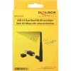 DeLock adaptador de rede USB2.0 Dual Band WLAN ac/a/b/g/n - USB2.0 - 802,11b, 802,11a, 802,11g, 802,11n, 802,11ac - preto (12462)