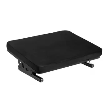 Apoio para os pés MACLEAN MC-460 apoio para os pés ergonómico acolchoado em metal, base antiderrapante, inclinação -20–20°, carga máx. 20 kg, preto