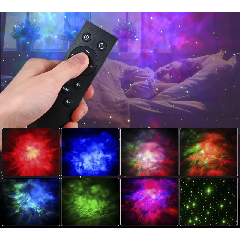 Luz noturna projetor de estrelas para crianças, forma de astronauta