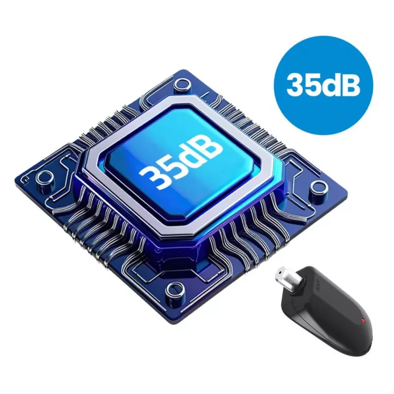 Antena DVB-T para automóvel Shark SHA301CAR com amplificador ativo para receção de TV no veículo