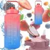 Garrafa motivacional Extralink, 2000 ml, vermelho-azul, BUT-994